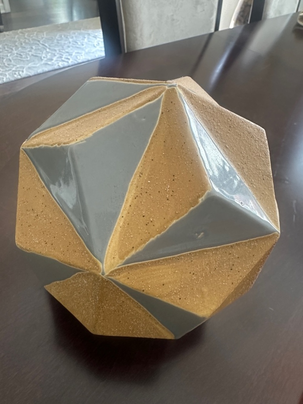 Three Hands Geometric Sculpture Sphere Decor